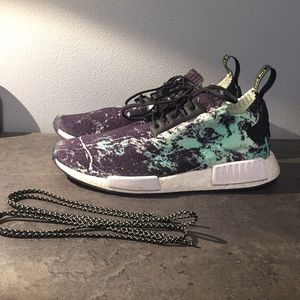 Adidas NMD r1 pk marble aero green. FREE LACES!!